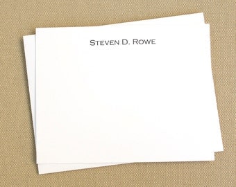 Personalized Notecard Set / Anniversary Gift for Him / Gift for Men or Dad / Professional Stationery Gift Set