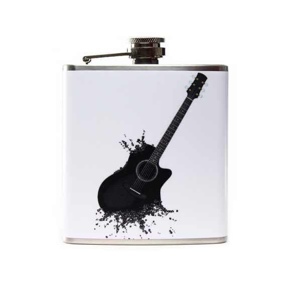 Personalized Whiskey Flask // 6oz Gift Flask // Abstract
