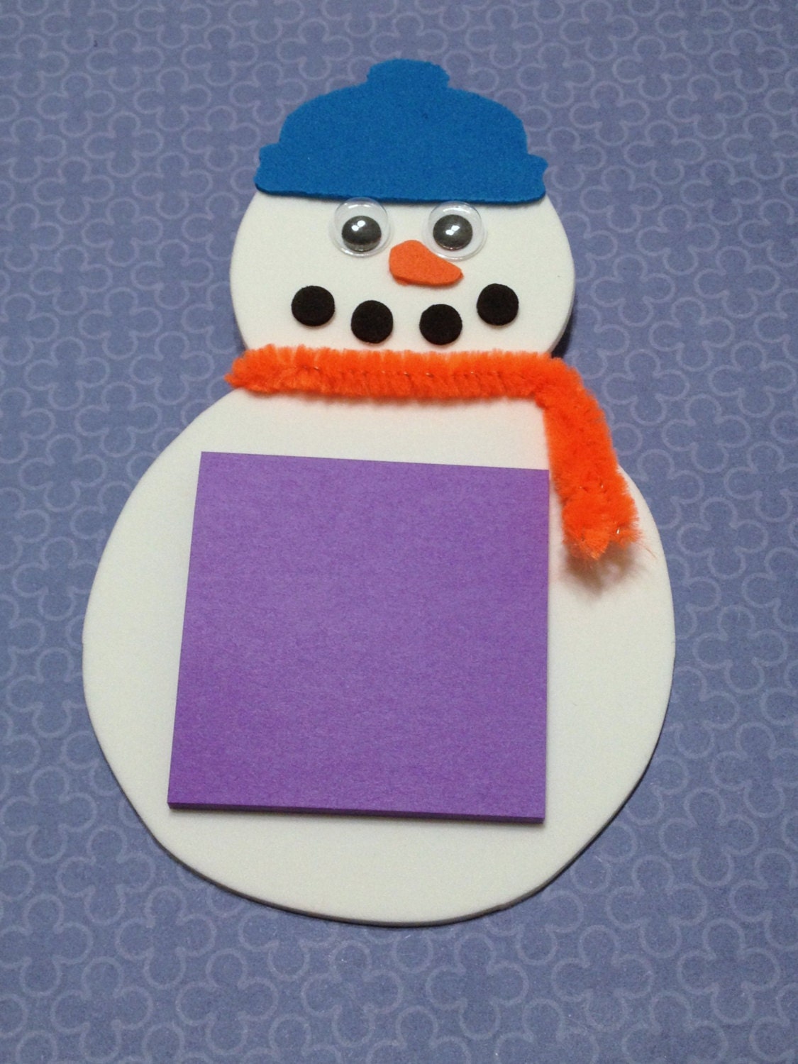Snowman notepad messenger craft kit for kids birthday party favor ...
