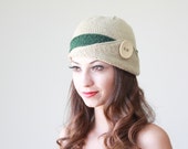 BIG WINTER Sale Womens knit hat, Lucy Hat, Womens beanie, Green Winter beanie for women, Knit beanie hat, Winter hat, Womens hat