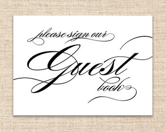 Bathroom Sign In Book printable wedding sign bathroom sign for reception 5x7 Bathroom Sign In Book printable wedding sign bathroom sign for reception 5x7