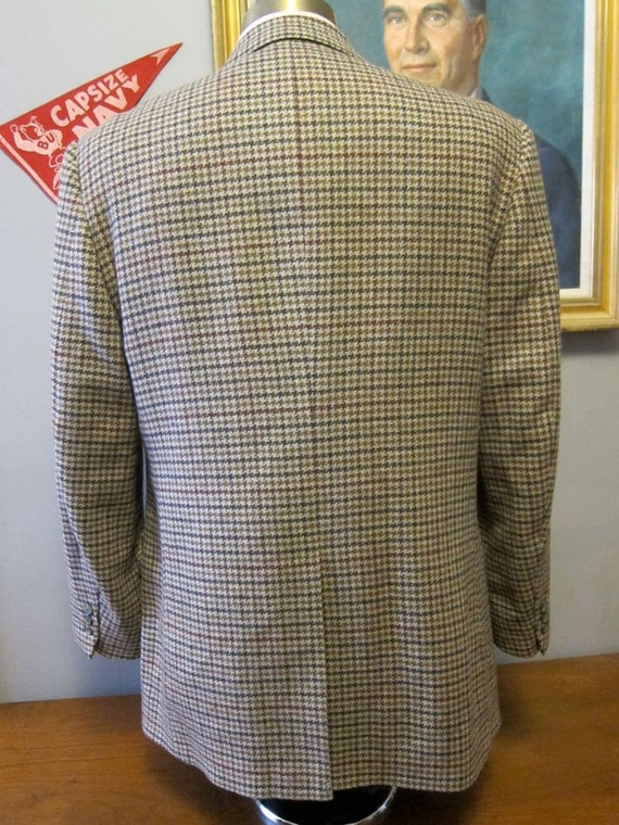 Brooks Brothers Tweed Jacket 43R Two Button Brown Gun Club