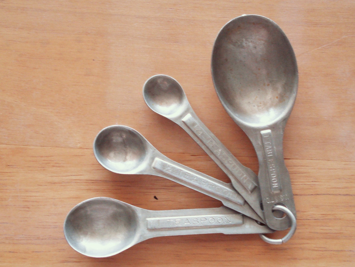 Vintage Metal Measuring Spoons From 1/4 Teaspoon to by npebaysale