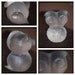 Mid Century Robba Daum France Textured Frosted Art glass owl figurine paper weight statue