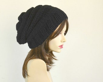 Winter Hat Gift Women Womens Hats Slouchy Beanie Black Beanie Girlfriend Gifts For Her