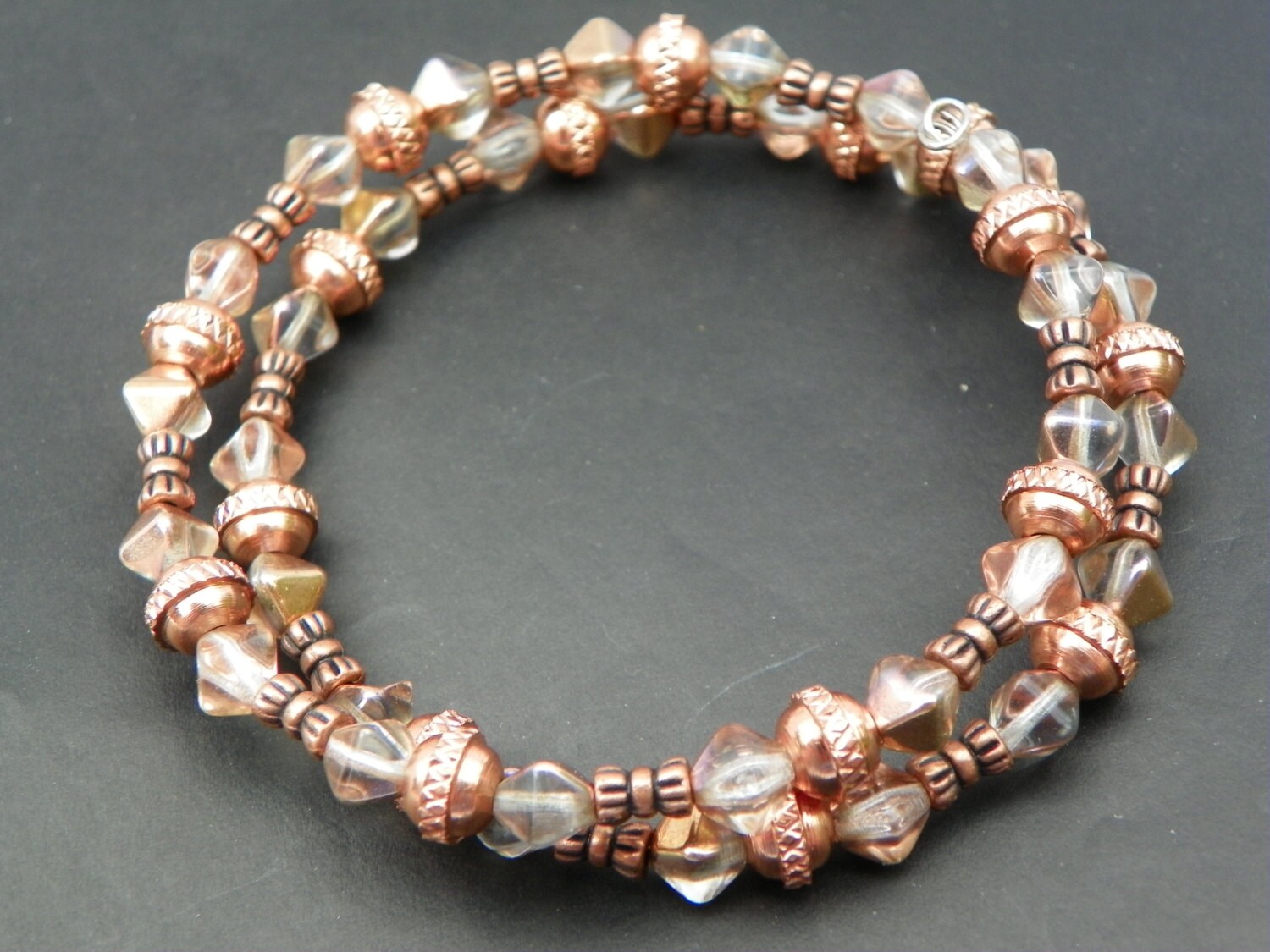 Copper Bracelet memory wire bracelet copper and Mothers Day