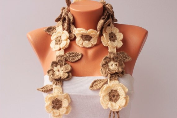Crochet scarf scarf woman scarf gift
