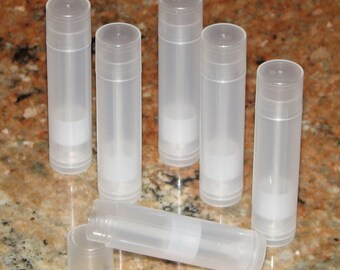 15 LIP BALM Tubes - Natural/Clear (D-I-Y lip balm for gifts!)