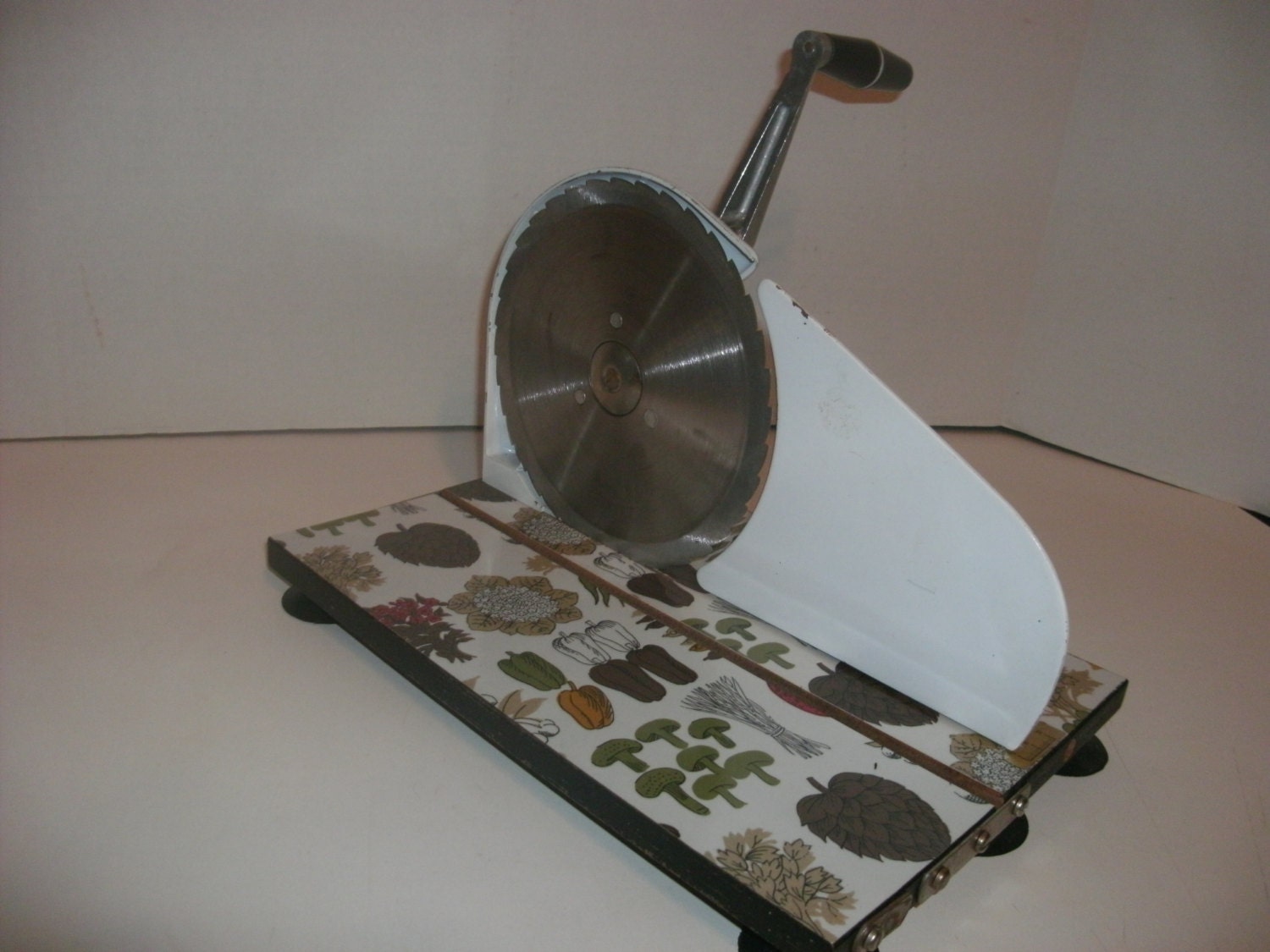 Vintage Foldaway Hand Crank Meat Slicer Made In Germany
