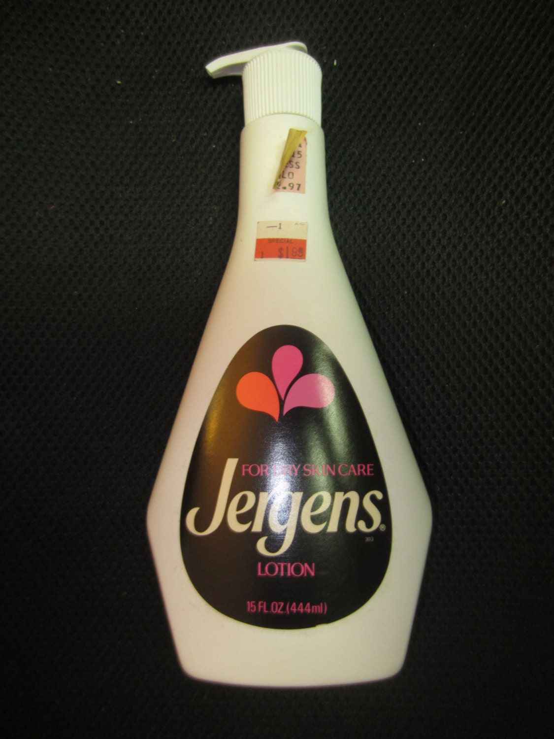 vintage jergens lotion for dry skin care white plastic 15 fl