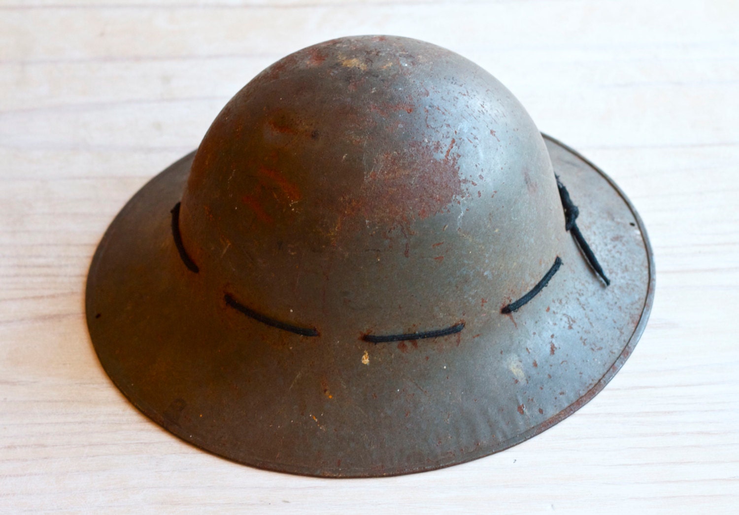WW2 Old zuckerman Steel Helmet Tin Hat 1941