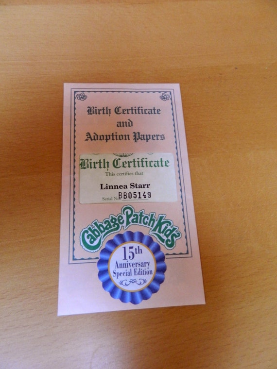 cabbage patch birth certificate value