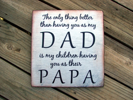 Distressed Wood DAD / PAPA Quote Wall Plaque Decor BASEBALL