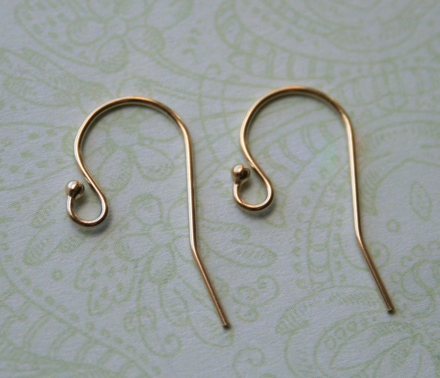 Five Pairs 14K Gold Filled French Hook Earwires Earrings