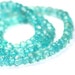 Apatite Micro Faceted Rondelles 15 Caribbean Blue Light Aqua Blue Semi Precious Gemstone