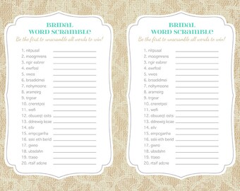 bridal shower game printable whats in your by