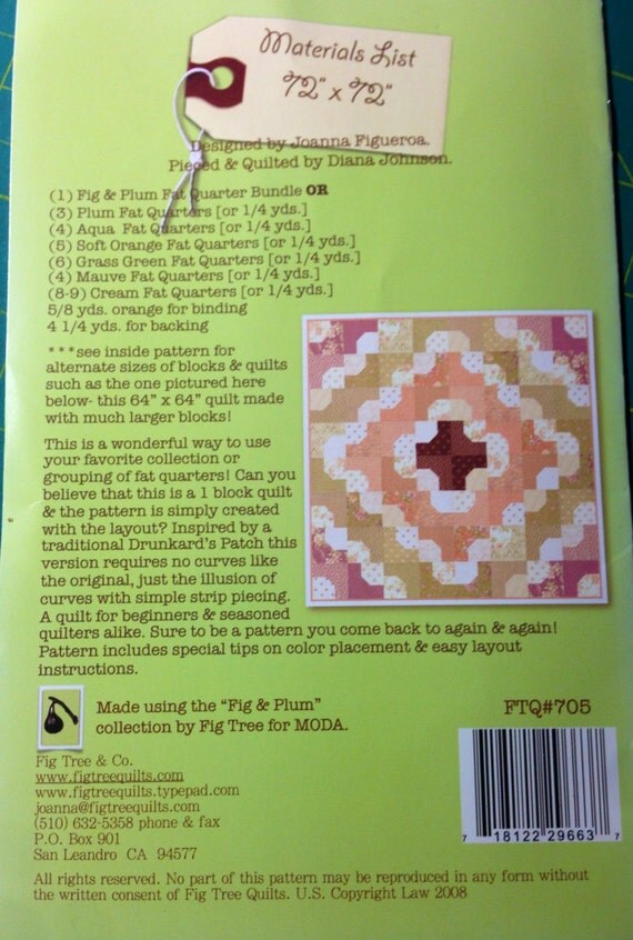 French quarters pattern by Fig Tree quilts