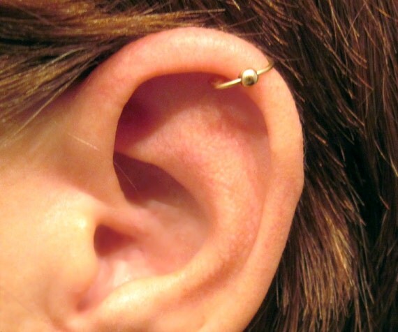 14K Gold Filled Helix Cartilage Ear Cuff  by ArianrhodWolfchild