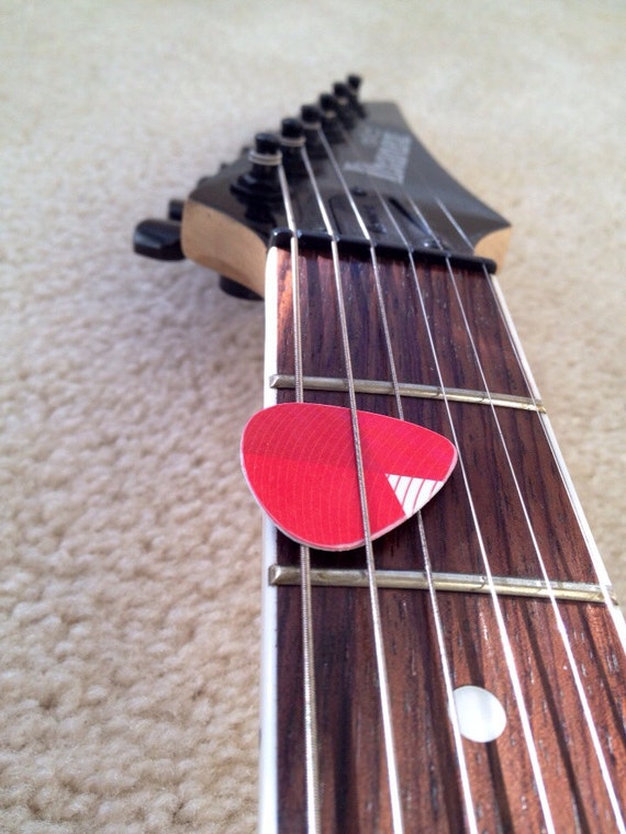 Items similar to Red guitar picks on Etsy