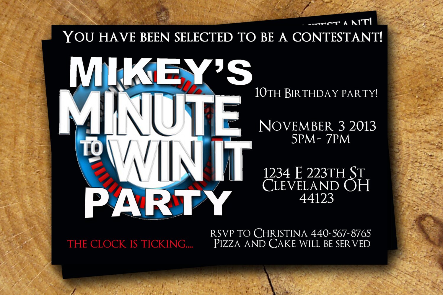 Minute To Win It Birthday Party Invitations 5