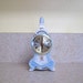 ceramic alarm clock blue - battery operated ceramic alarm clock