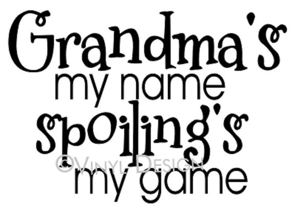 Download Items similar to Vinyl Word Art "Grandma's my name ...