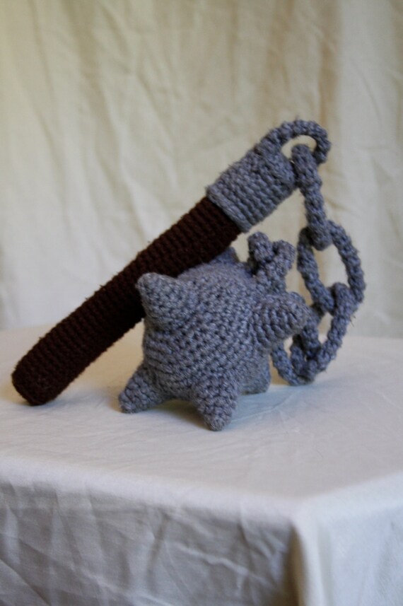 Crochet Morning Star Spiked Chain Mace Flail