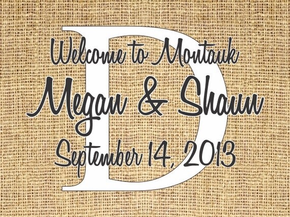 30 4" x 3" Burlap Welcome Bag/Box Labels - Wedding Stickers Printed with Your Colors Il_570xn