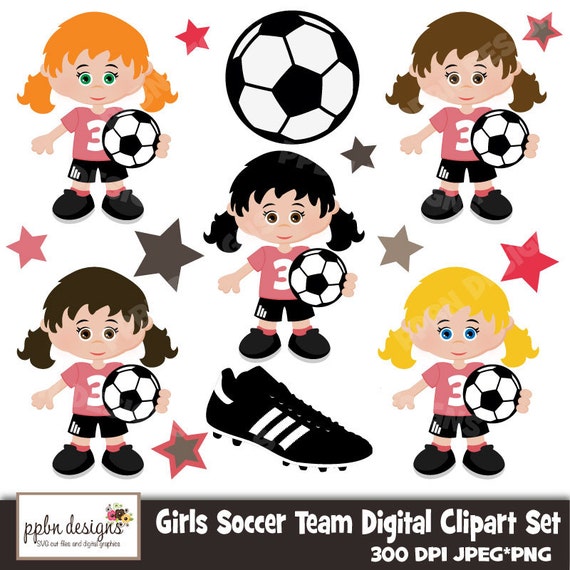 free girl soccer clipart - photo #47