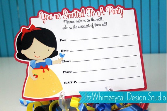 princess birthday invite