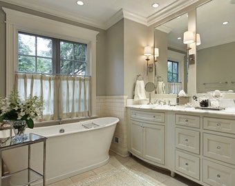 Custom Window Treatments | Valence or Cafe' Curtains | Designer Quality