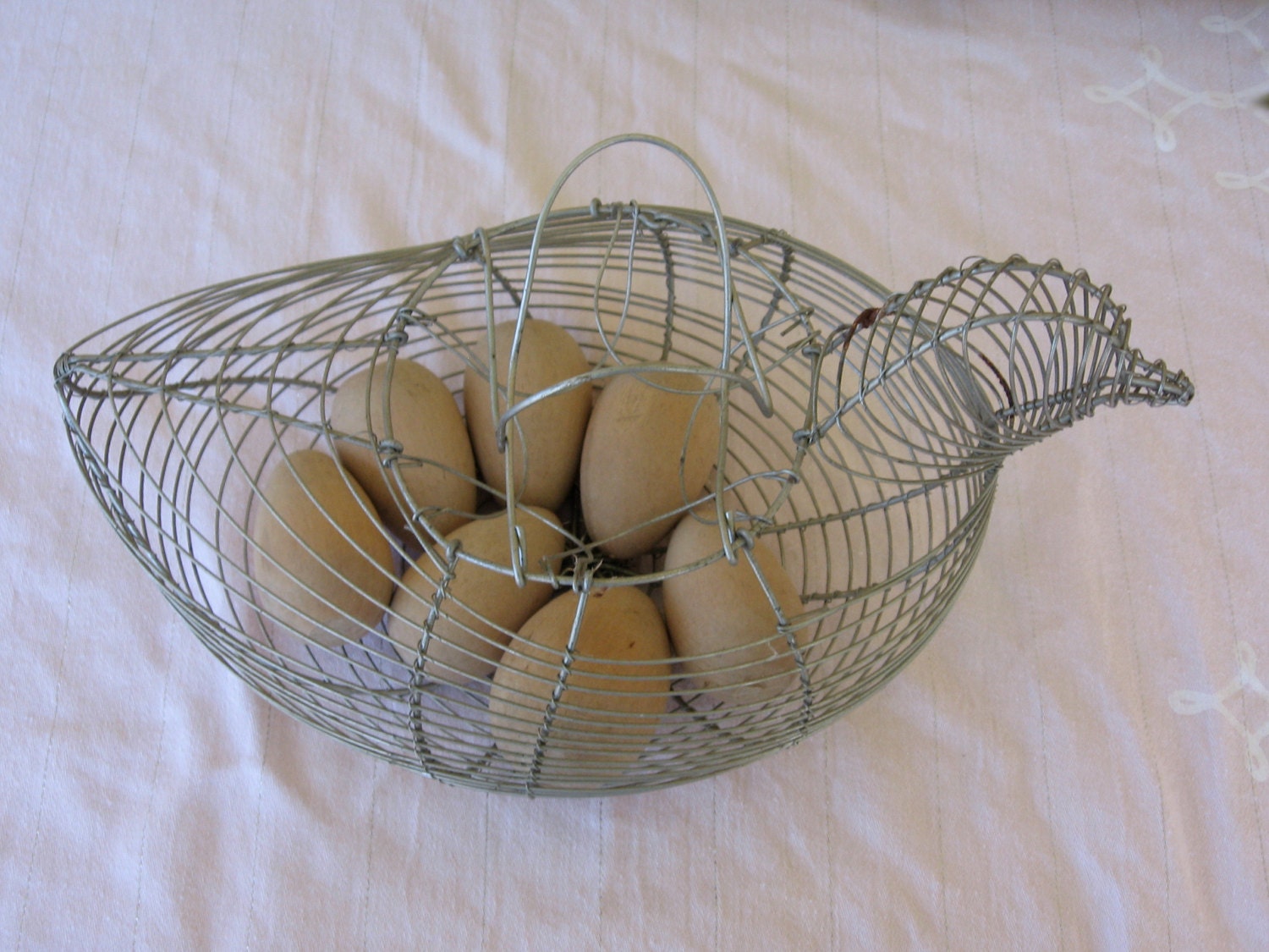 Vintage Wire Egg Basket French Farmhouse Style Metal Egg   Il Fullxfull.498807719 116u 