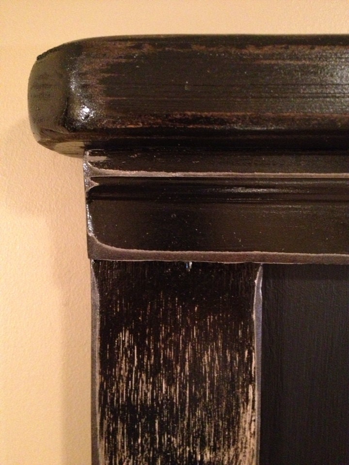 Big Black Framed Chalkboard with Shelf