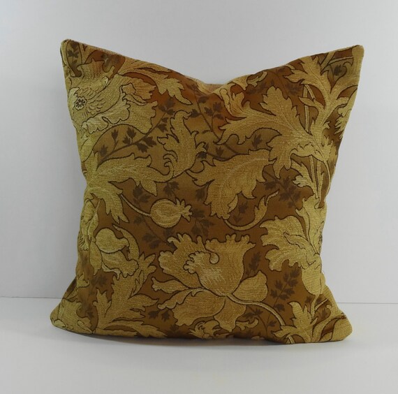 Designer Pillow Cover Camel Brown Gold 16 x 16 Throw