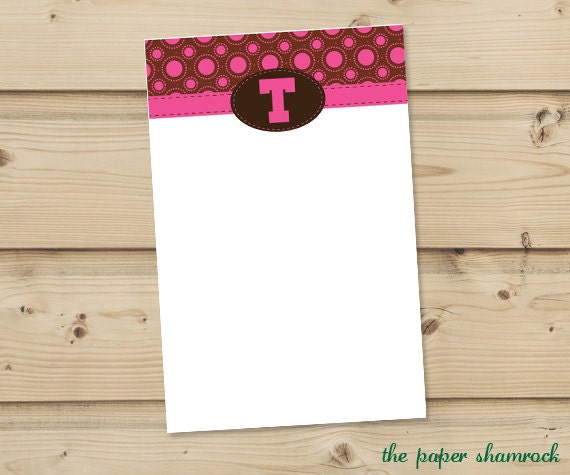 Circles Notepad, Custom Notepad, Personalized Notepad Il_570xn