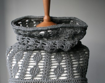 Crochet Pattern, cowl pattern, snood crochet pattern, Diamond scarf pattern (165)