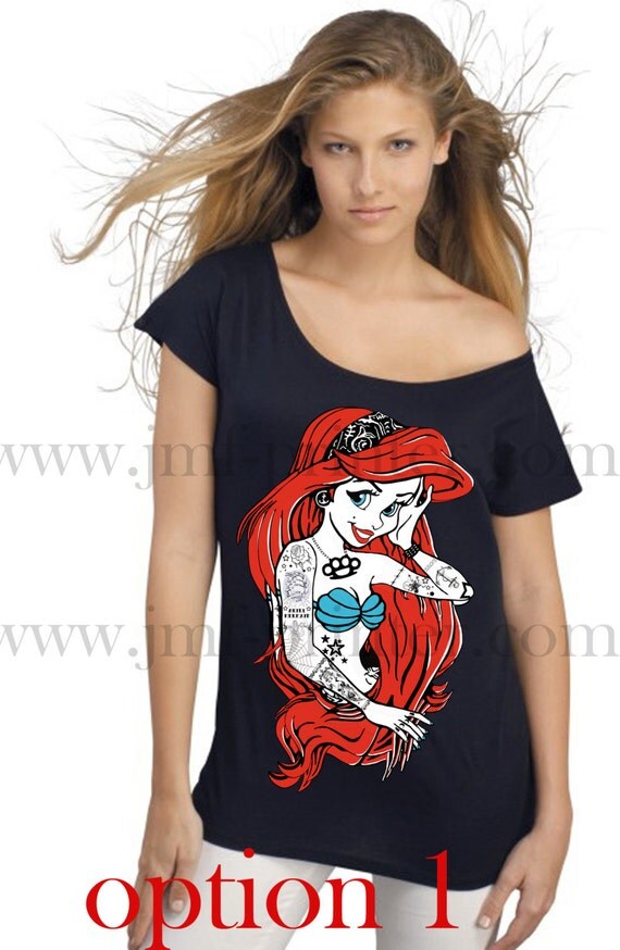 Tattoo Rebel Little Mermaid Ariel Punk Women Lady By Jmfprinter 