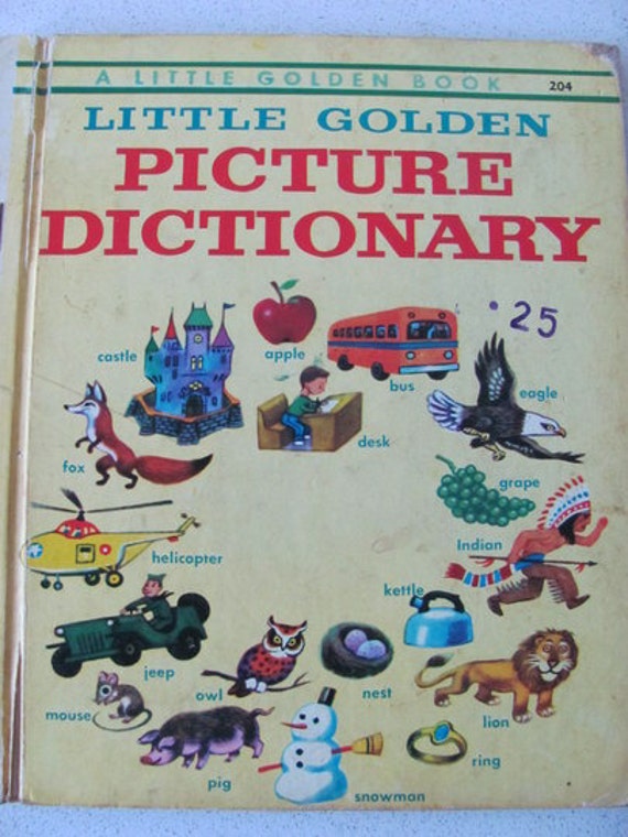 Little Golden Picture Dictionary Vintage by jennylouvintage