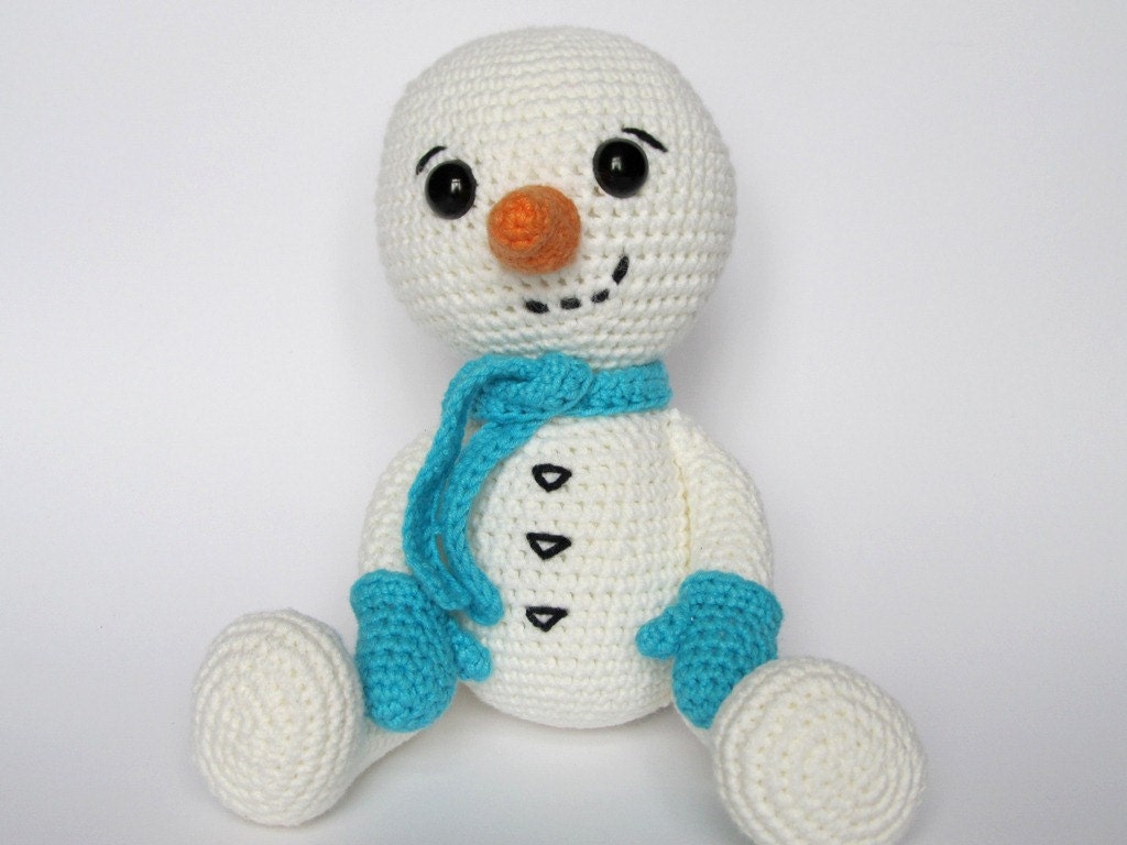 crochet stuffed snowman pattern