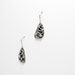 Oxidized Sterling Silver Earrings - 100% recycled sterling silver earrings - Eco Friendly earrings - Unique Earrings - Dangle Drop Earrings