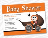 PRINTABLE Halloween Baby Shower Invitations - Halloween Baby Carriage Il_170x135