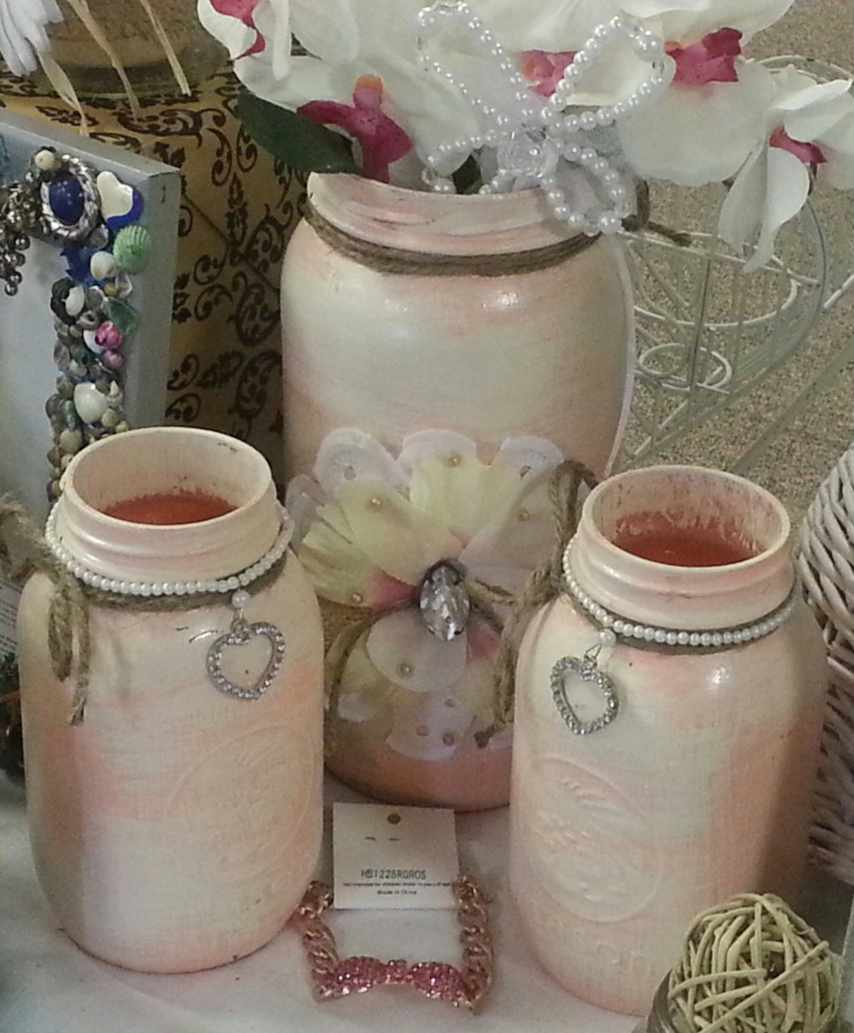 Hand Painted Decorative Jars