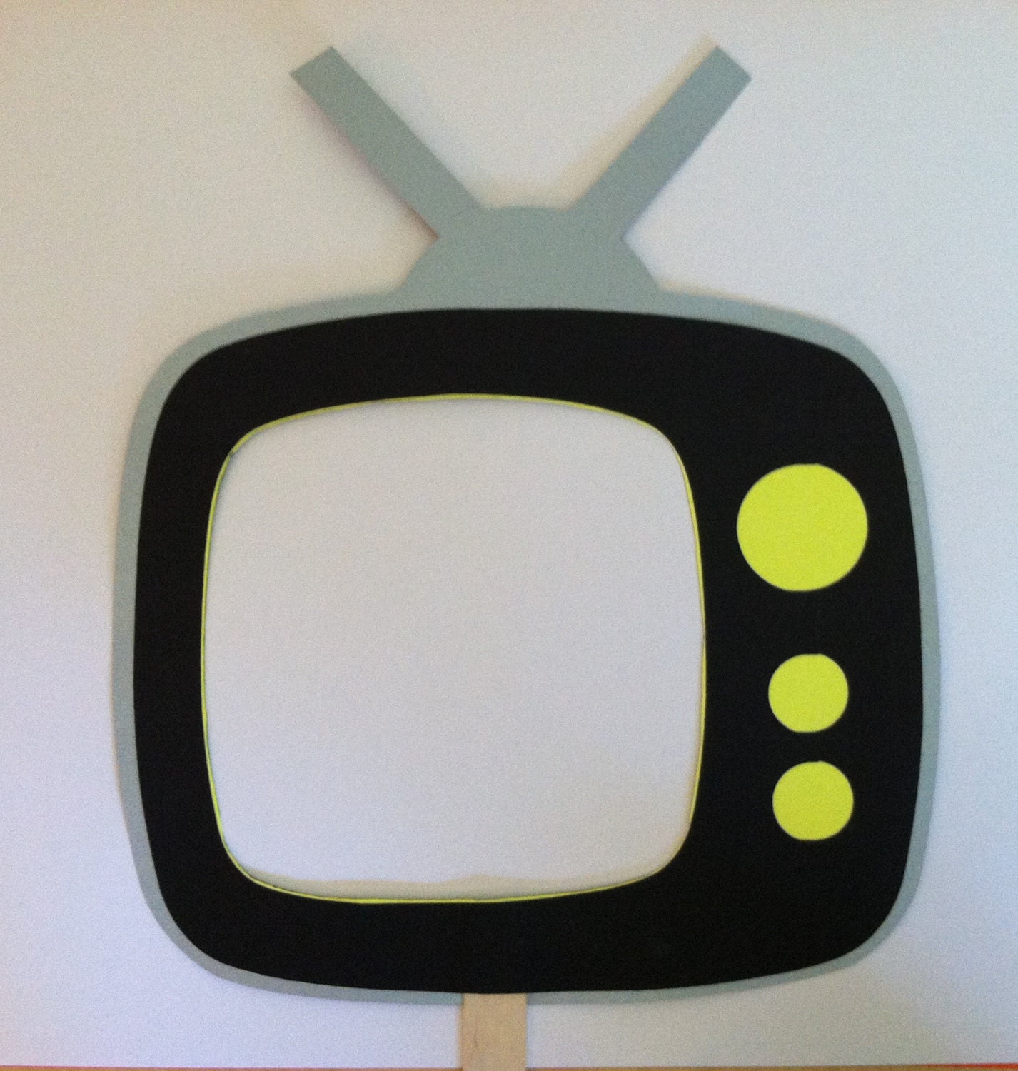TV on a stick Wedding photo props TV photo booth props