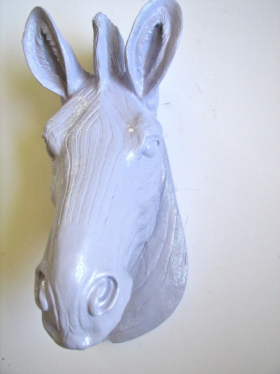 Faux Taxidermy Large Zebra Head Wall Hanging wall by mahzerandvee