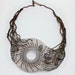 Muerte de mar Copper Wire Crocheted Statement Necklace as seen in Belle Armoire Magazine. Example