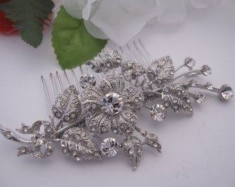 Wedding hair piece,Rhinestone hair accessories,Crystal Wedding comb,Bridal hair comb,Wedding hair clip,Bridal hair piece,Wedding headpiece