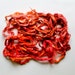 1 oz ( 28g ) Mulberry Silk Fiber Roving Top Ends Mixed Colors REDS