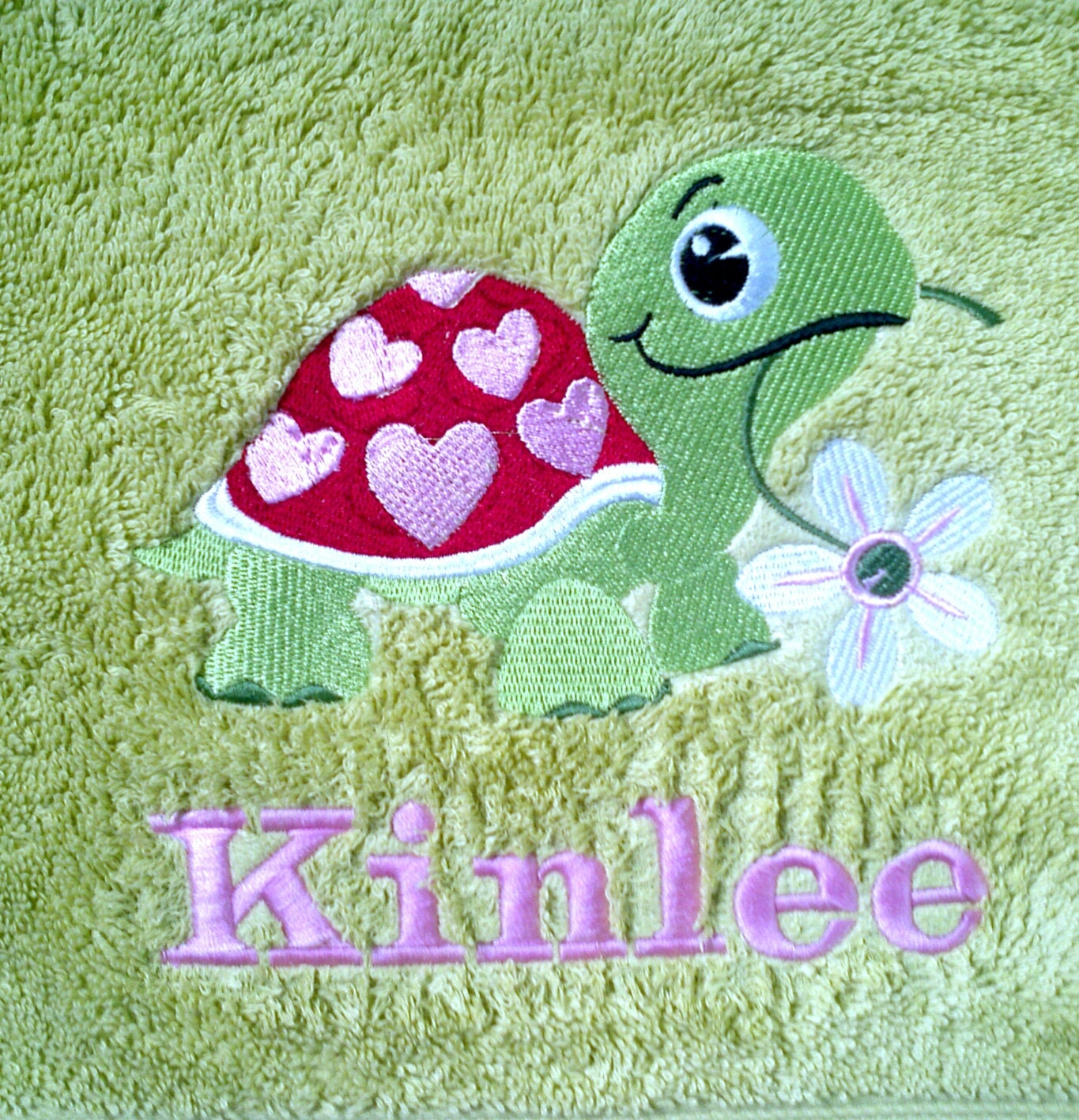 Personalized Kids Bath Towels Turtle Towel children gifts