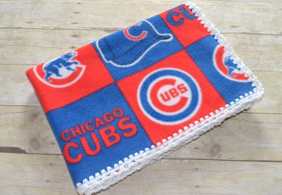 how crochet blanket wash Crochet Fleece to Baby Chicago Blanket Ready Cubs Ship
