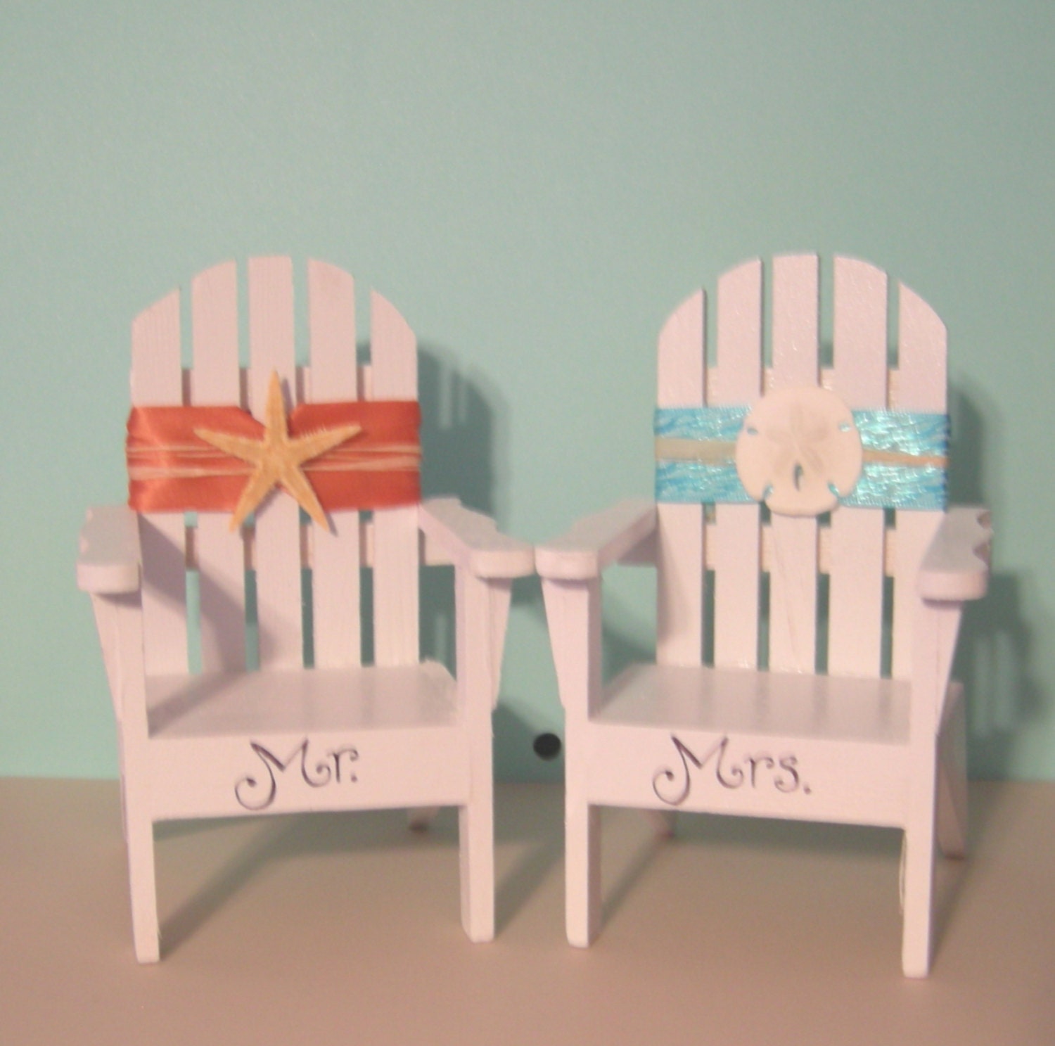 Adirondack Chair Beach Wedding Decoration or Cake Toppers